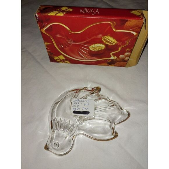 Mikasa Golden Dove Gold Trim Candy Dish - Picture 2 of 5